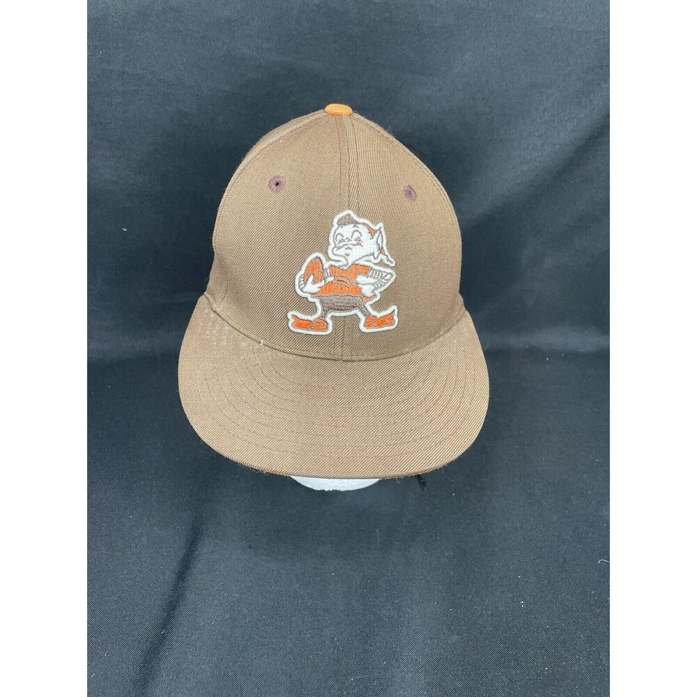 Vintage Mitchell & Ness NFL Cleveland Browns Elf Hat Brown Size 7 1/8